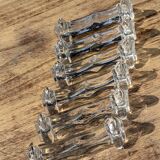Lot de 6 porte couteaux en cristal