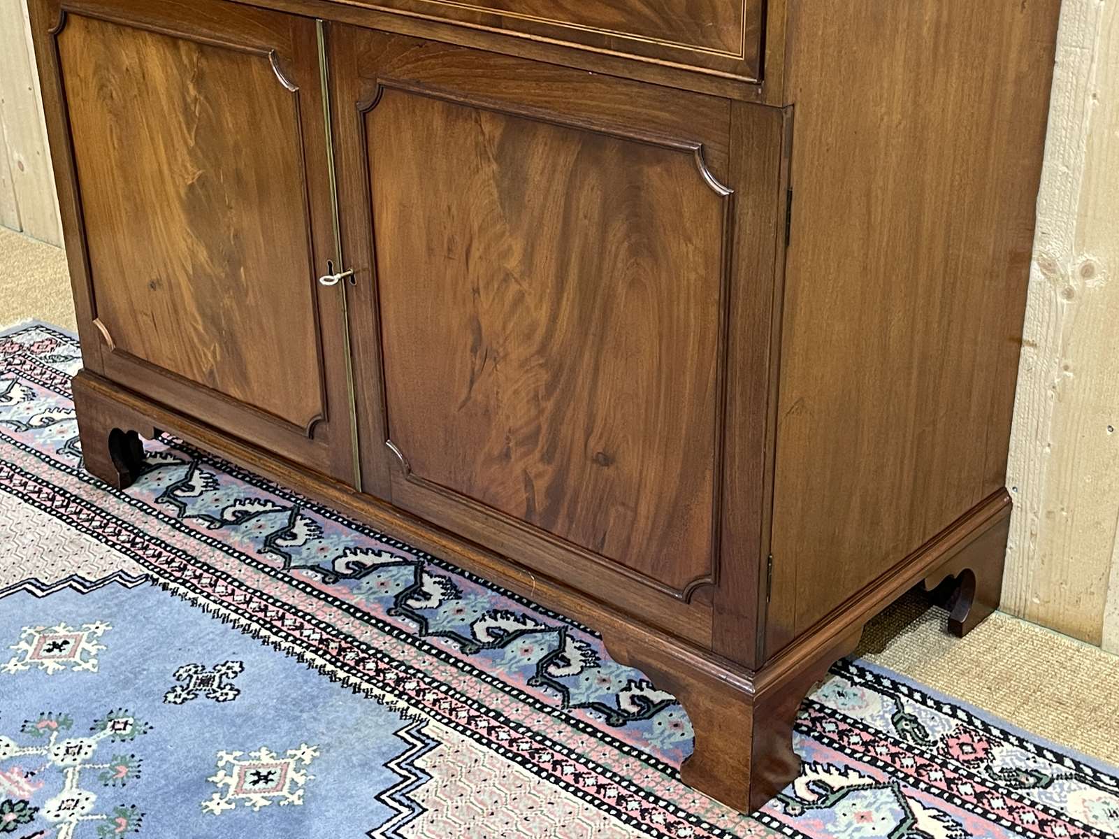 Nineteenth-century English mahogany scriban