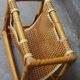 Vintage rattan magazine rack
