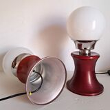 Pair of vintage bedside lamps