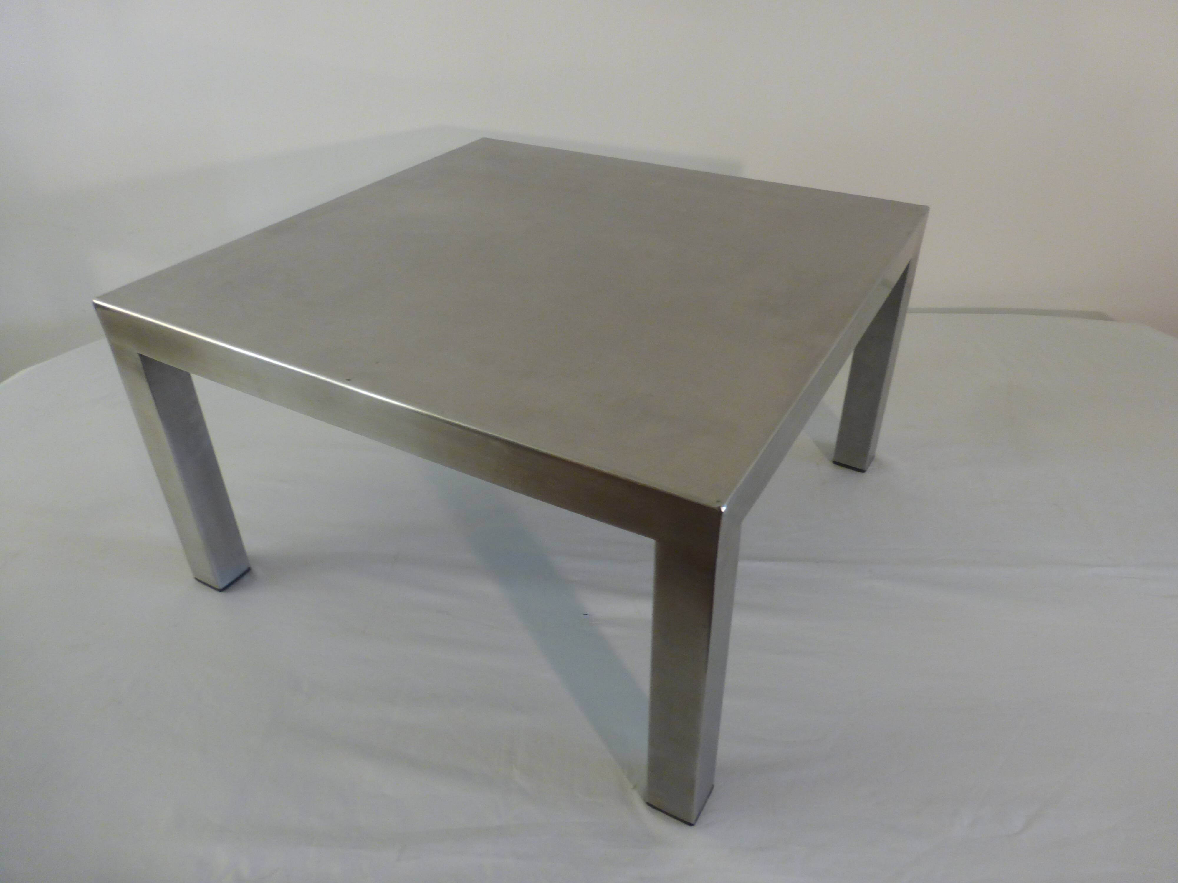 Maria Pergay steel coffee table