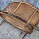 Antique Louis XV bench in solid walnut and caning