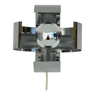 Vintage wall lamp INOX year 70