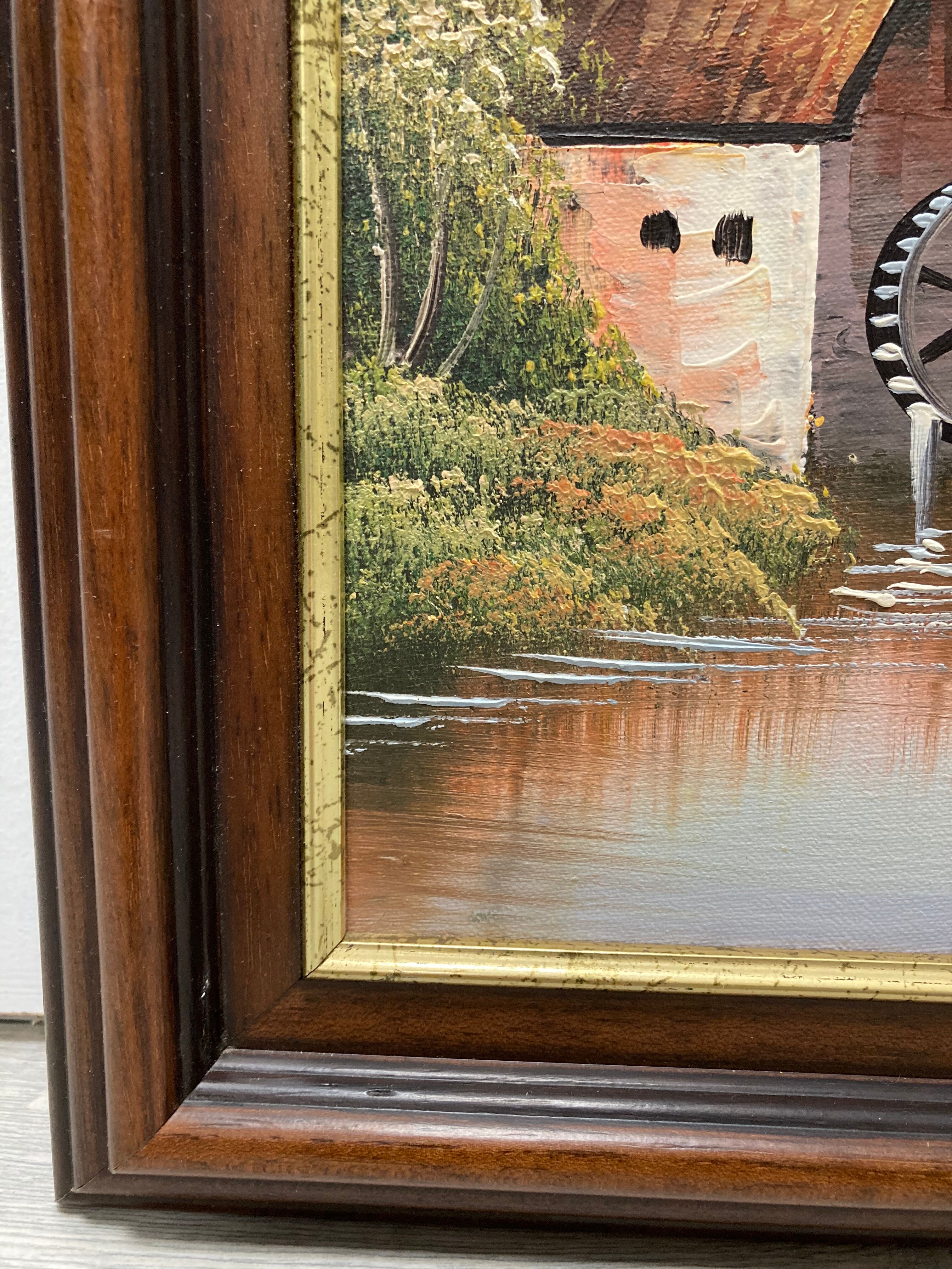 Landscape at the mill painting