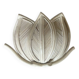 Rattan and bamboo lotus flower wall lamp