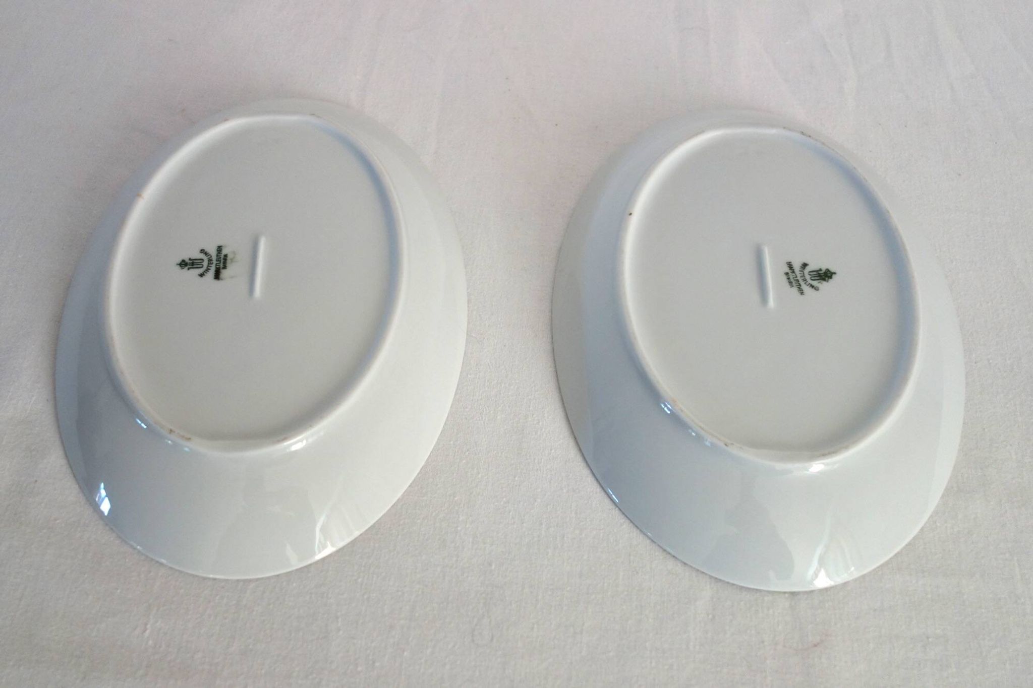 3 oval dishes Winterling Marktleuthen Bavaria 70's