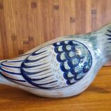 Large Vintage Parrot Pottery Erandi Tonala Mexico