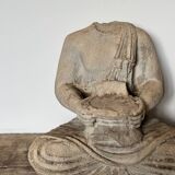 Bouddha acéphale en pierre XXe