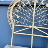 Peacock Rattan Headboard