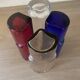 4 vintage coloured long drink glasses in Murano glass by Nason Moretti,