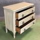 Louis XV style chest of drawers in oak wood 60s