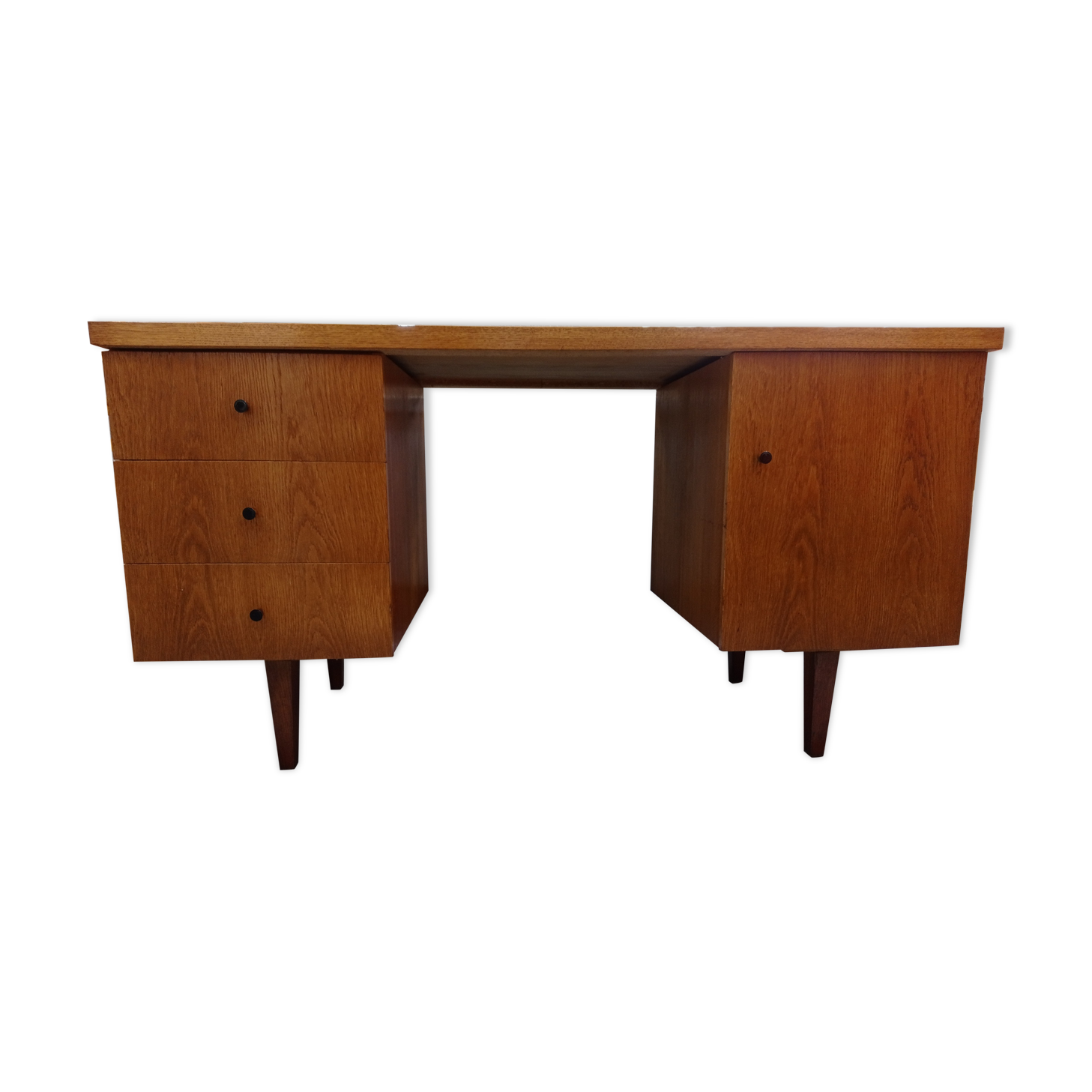 70s oak office