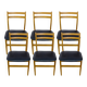 Scandinavian Ash Chairs, 1960s, Set of 6
