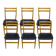 Scandinavian Ash Chairs, 1960s, Set of 6
