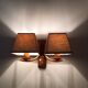 Pair of vintage copper appliques