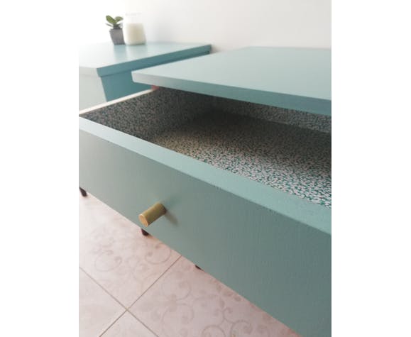 Pair of vintage bedsides