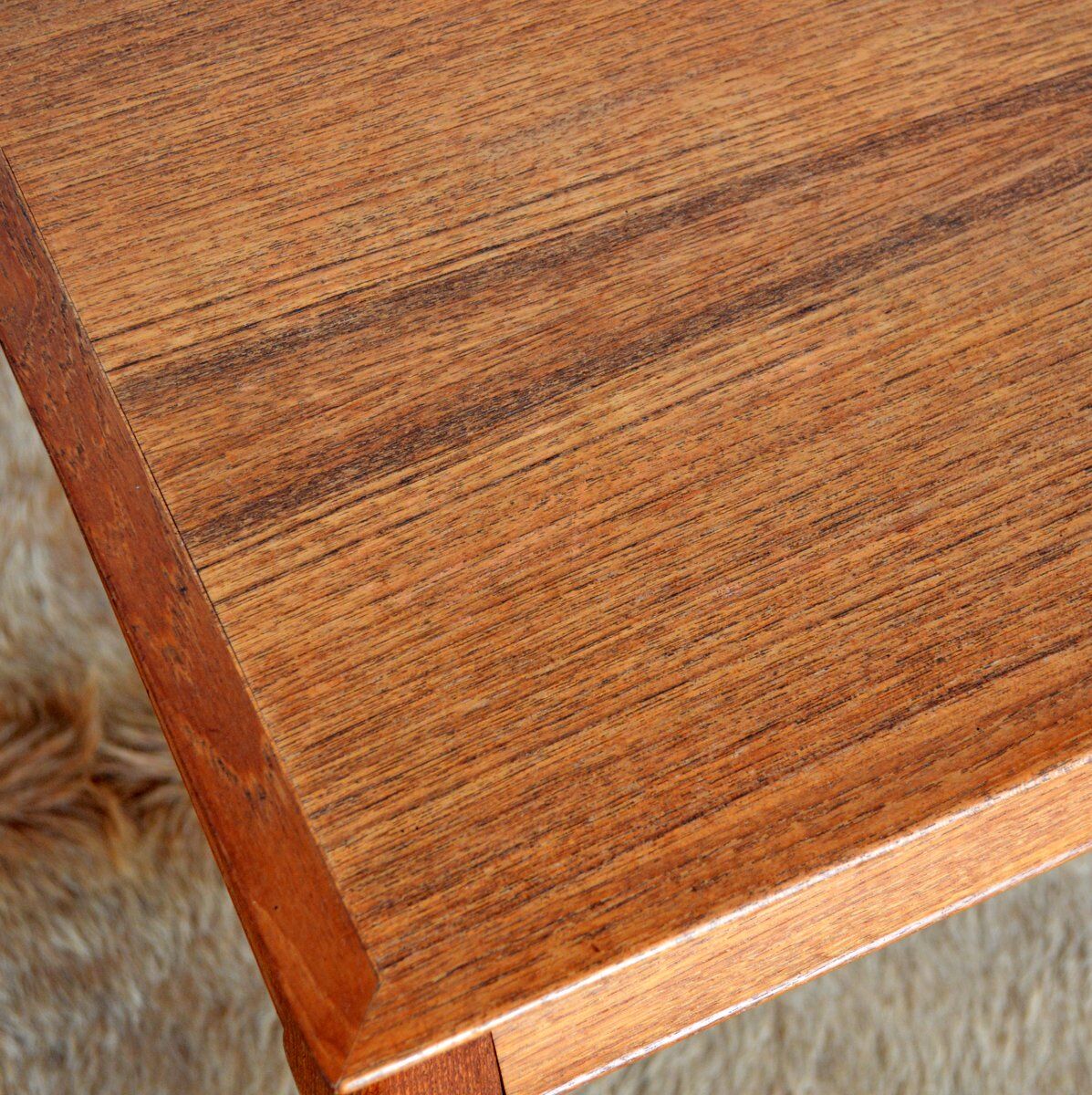 Scandinavian coffee table Danish teak vintage 1960s