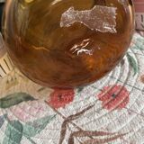 Vase en verre bi-colore, année 60-70