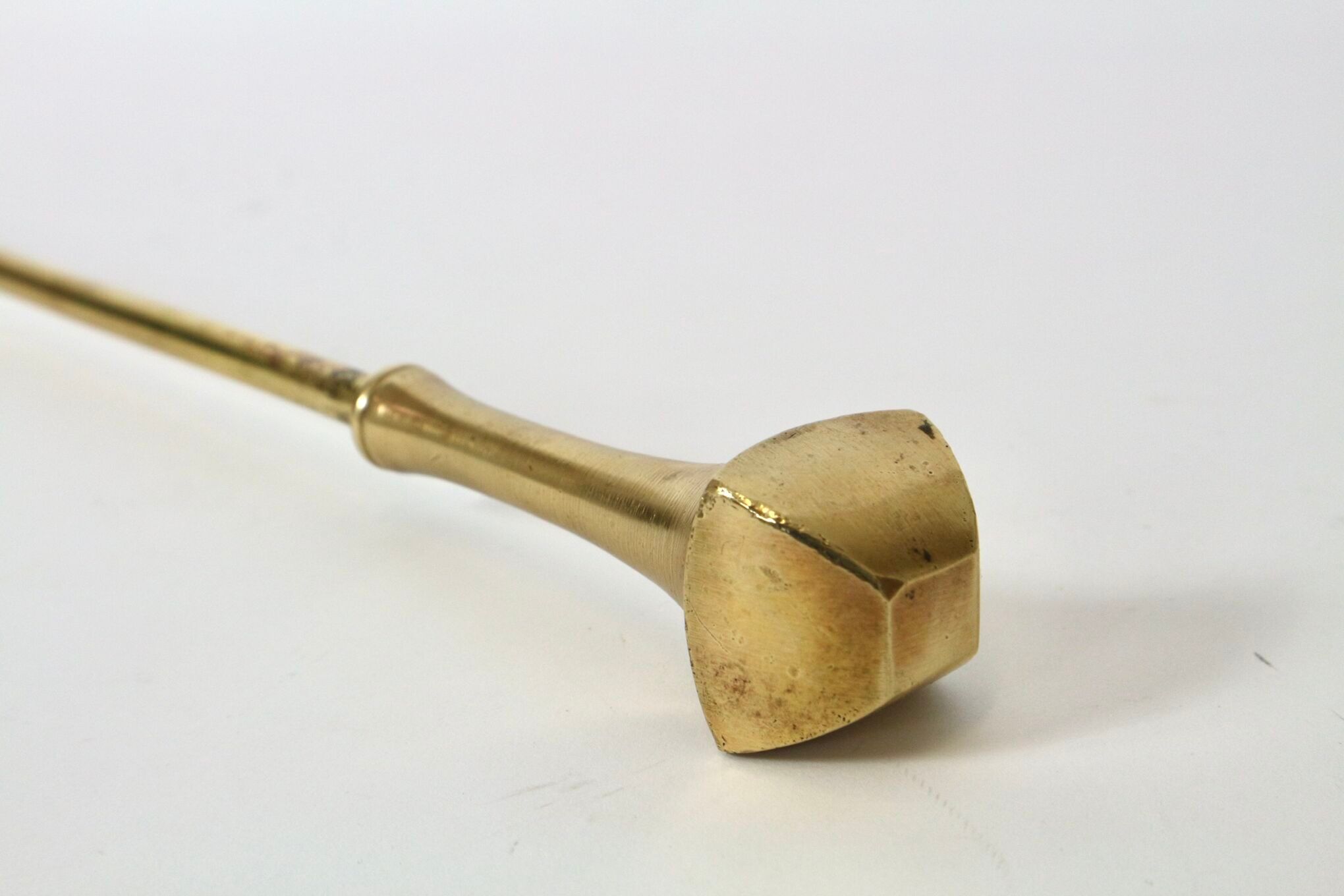 Vintage brass fireplace accessory set