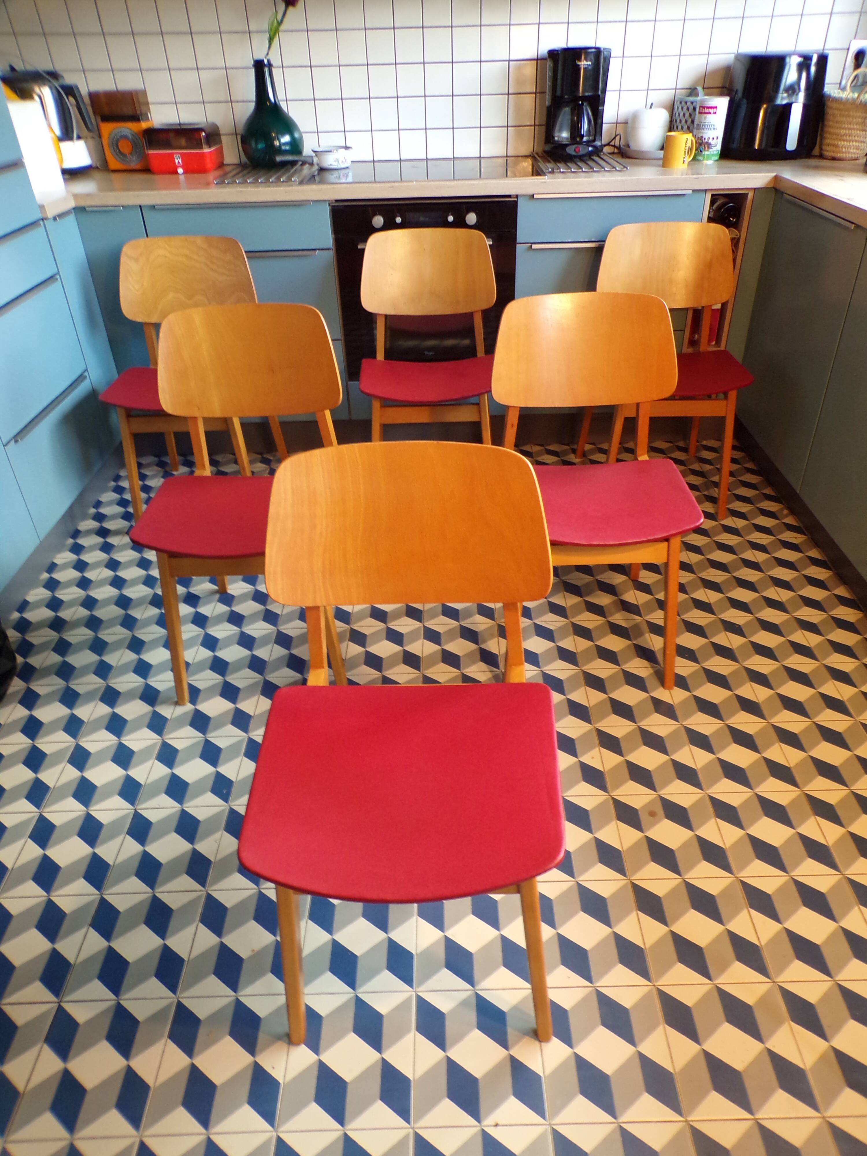 Set of 6 Habeo Scandinavian chairs