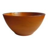 Brown salad bowl Arcopal vintage volcano model