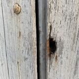 Pair of patinated wood shutters 19th