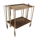 Foldable black foldable rolling service 50s