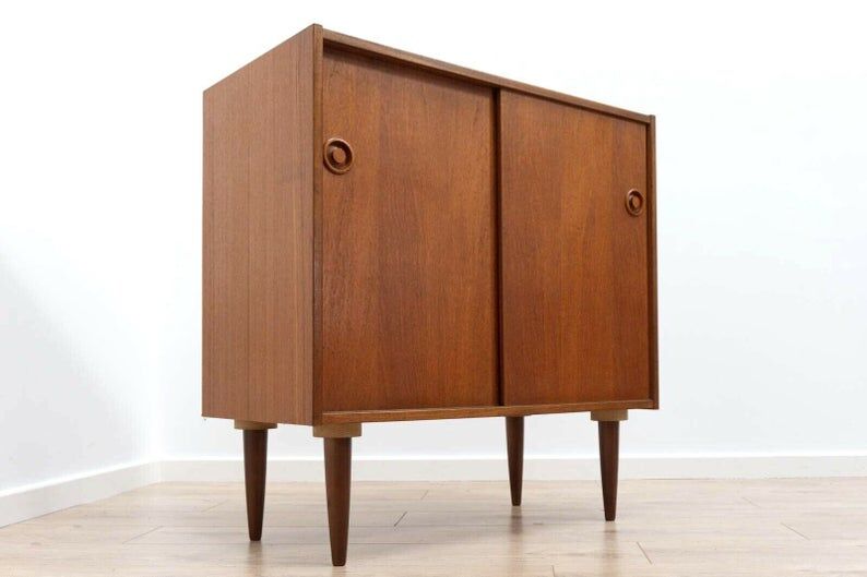 Stylish Mid Century Danish Teak Small Sideboard Storage Unit 1960’s