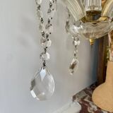 Bronze and glass tassel chandelier