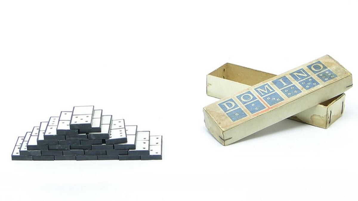 Postmodern domino game, Poland, 1970s, set of 28