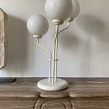 Urban three-headed desk lamp in white opaline