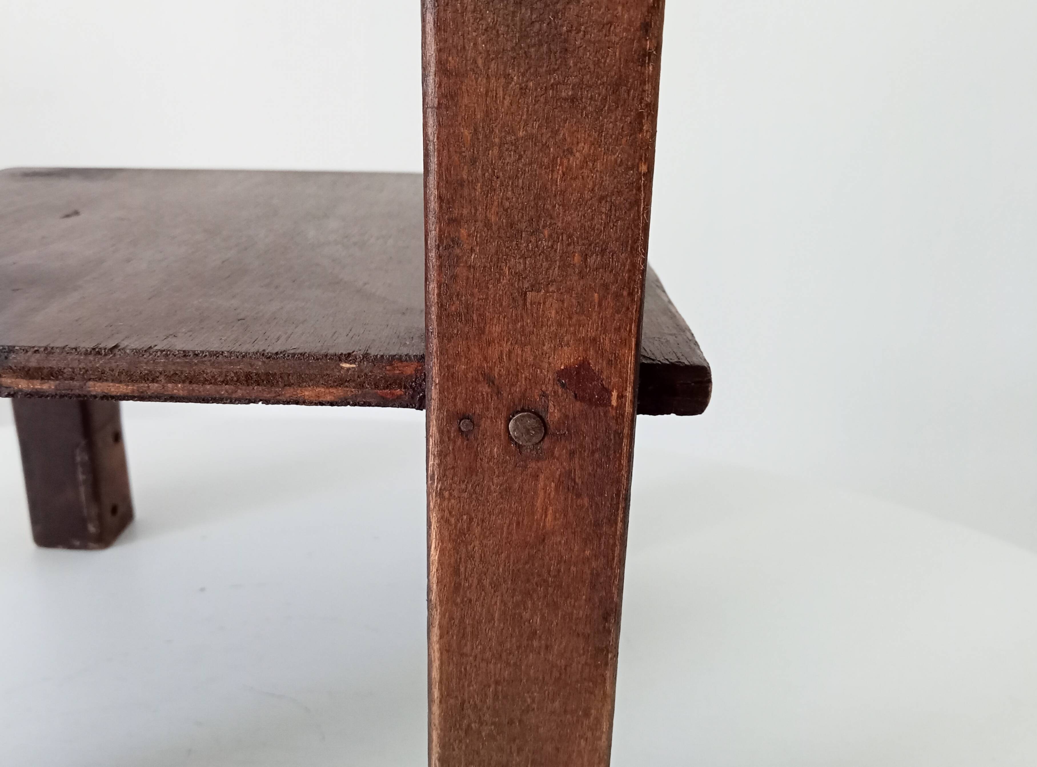 Antique children's chair, folk art, early 20th century