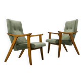 Chaises vintage par Edmund Homa Gfm 18, Pologne, années 1960, ensemble de 2