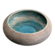 Pocket Vase Bowl Ashtray Raky Signed Pottery Craft Turquoise Z