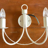 2 appliques blanches
