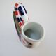 Zoomorphic pitcher vase rooster porcelain design vintage