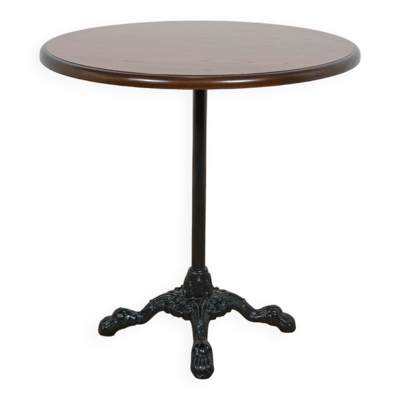 Table basse en fonte et bois, Art Nouveu
