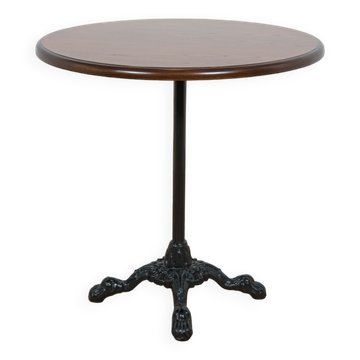 Table basse en fonte et bois, Art Nouveu
