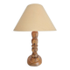 Lampe de table en bois brutaliste moderne du milieu du siècle, France, années 1950