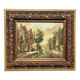 Paysage urbain. Huile sur toile.