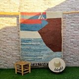 Tapis berbère marocain azilal coloré 225 x 125cm