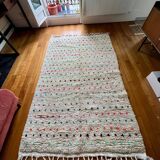Berber Beni Ouarain handmade rug with small colorful polka dots