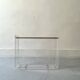 Plexiglas and brass magazine rack - David Lange for Roche Bobois, design 1970