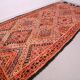 Grand tapis marocain fait main vintage 204 x 427 cm - Tapis en laine berbère rare