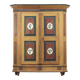 Rustic Farmhouse Folk Art Painted Bridal Cabinet