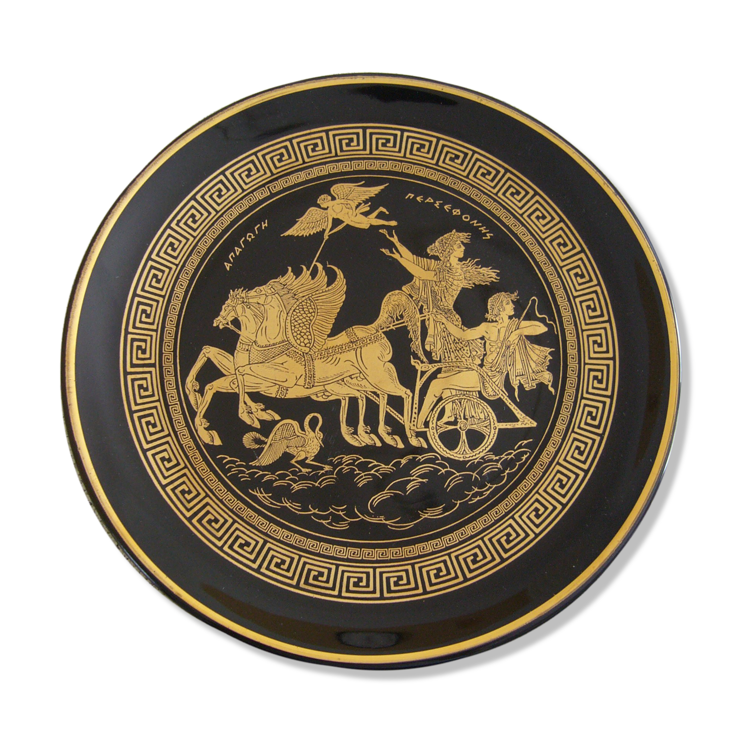 Greek plate decoration gold 24 carats