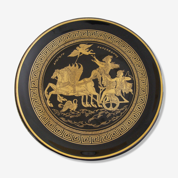 Greek plate decoration gold 24 carats