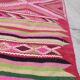 Handmade pink kilim rug in pure wool - 220x100cm