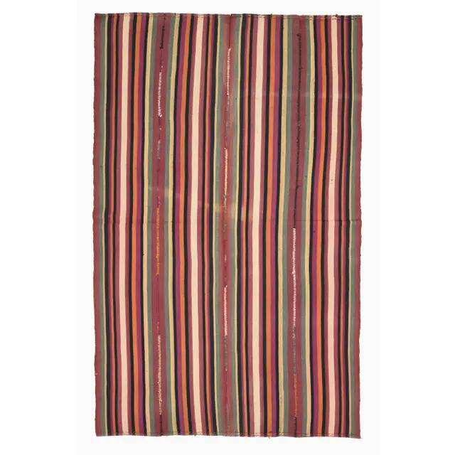 1970s vintage Turkish Oushak handmade wool cotton red area rug 170x270