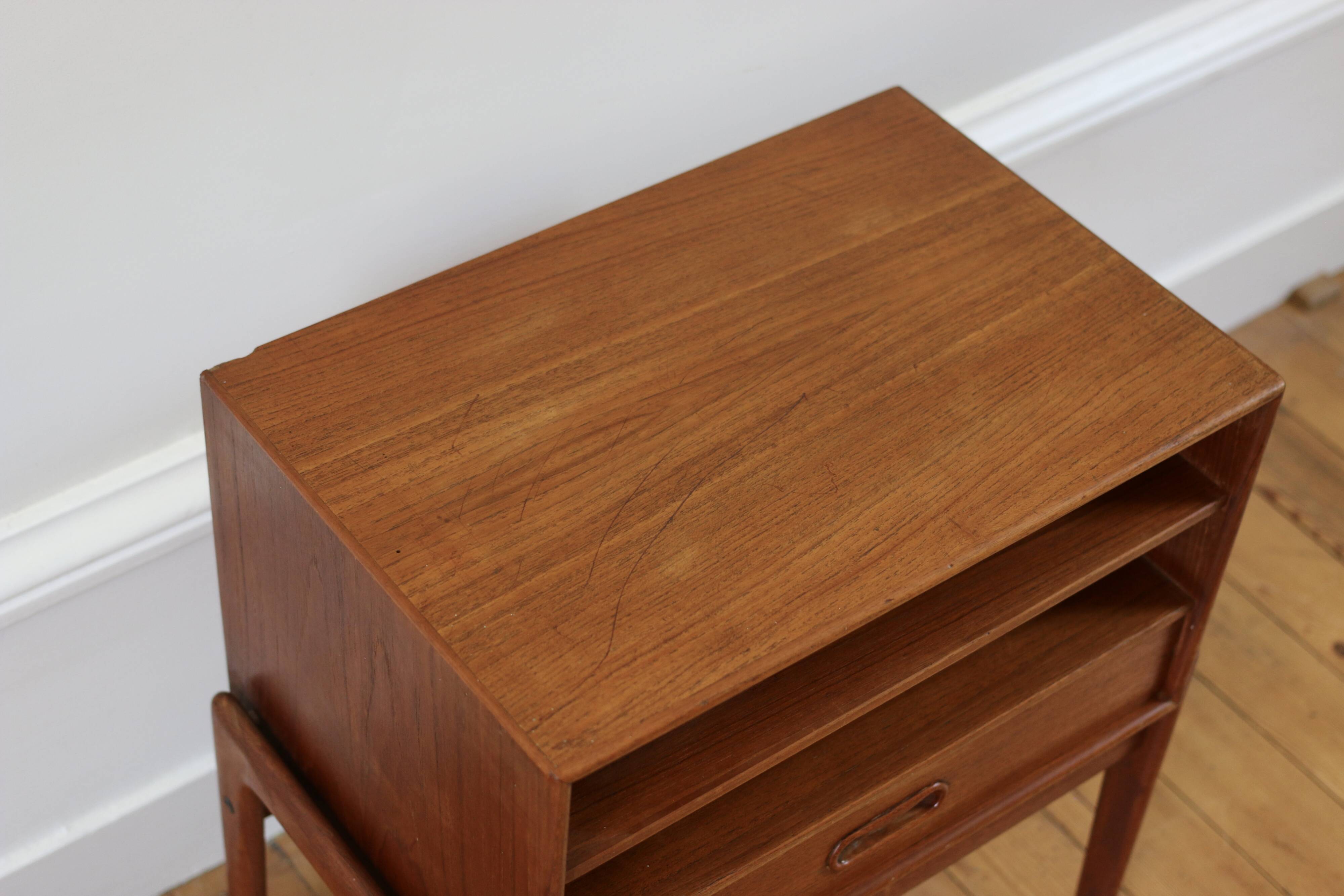 Arne Vodder Vintage Scandinavian Teak Bedside Table